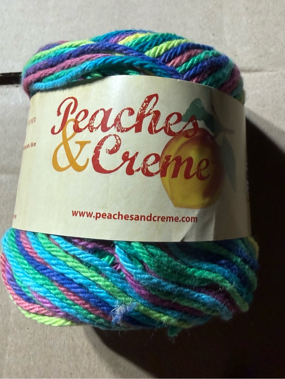 Peaches & Crème Psychedelic Yarn
